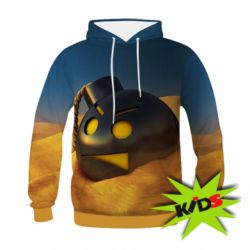 Детское 3D худи Bomb in the sand - PrintSalon