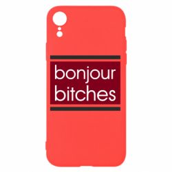 Чехол для iPhone XR Bonjour bitches - PrintSalon