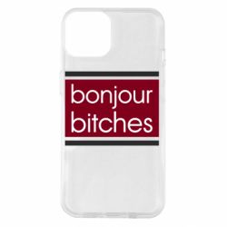 Чехол для iPhone 14 Bonjour bitches - PrintSalon