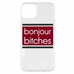 Чехол для iPhone 14 Plus Bonjour bitches - PrintSalon