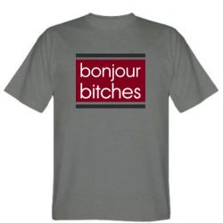 Мужская футболка Stedman Bonjour bitches - PrintSalon
