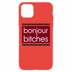 Чехол для iPhone 11 Bonjour bitches - PrintSalon