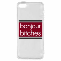 Чехол для iPhone5/5S/SE Bonjour bitches - PrintSalon