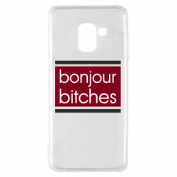 Чехол для Samsung A8 2018 Bonjour bitches - PrintSalon