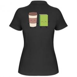 Женское поло Book & Coffee - PrintSalon