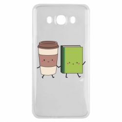 Чехол для Samsung J7 2016 Book & Coffee - PrintSalon