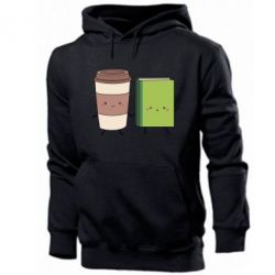Мужское худи Book & Coffee - PrintSalon