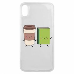 Чехол для iPhone Xs Max Book & Coffee - PrintSalon