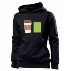 Женское худи Book & Coffee - PrintSalon