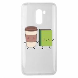 Чехол для Xiaomi Pocophone F1 Book & Coffee - PrintSalon