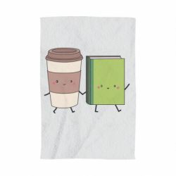 Полотенце с принтом Book & Coffee - PrintSalon