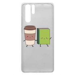 Чехол для Huawei P30 Pro Book & Coffee