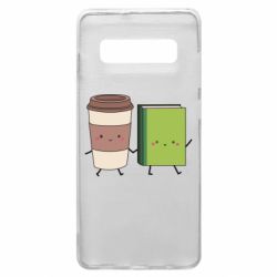 Чехол для Samsung S10+ Book & Coffee - PrintSalon