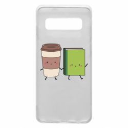 Чехол для Samsung S10 Book & Coffee - PrintSalon