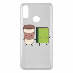 Чехол для Samsung A10s Book & Coffee - PrintSalon