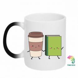 Чашка-хамелеон Book & Coffee - PrintSalon