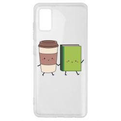 Чехол для Samsung A41 Book & Coffee