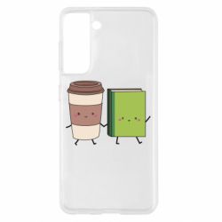 Чехол для Samsung S21 Book & Coffee - PrintSalon