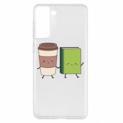 Чехол для Samsung S21+ Book & Coffee - PrintSalon