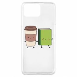Чехол для Oppo A73 Book & Coffee - PrintSalon