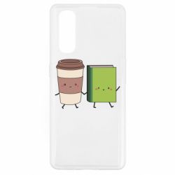 Чехол для Oppo Find X2 Book & Coffee - PrintSalon