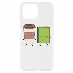 Чехол для Xiaomi Mi11 Lite Book & Coffee - PrintSalon