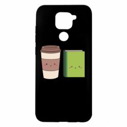 Чехол для Xiaomi Redmi Note 9/Redmi 10X Book & Coffee - PrintSalon
