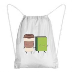 Рюкзак-мешок Book & Coffee - PrintSalon
