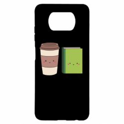Чохол для Xiaomi Poco X3 Book & Coffee