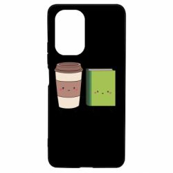 Чехол для Xiaomi Poco F3/K40 Book & Coffee - PrintSalon