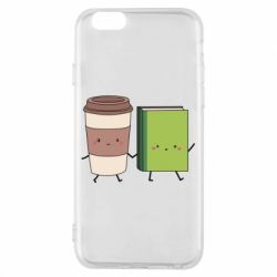 Чехол для iPhone 6/6S Book & Coffee - PrintSalon