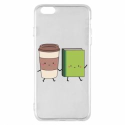 Чехол для iPhone 6 Plus/6S Plus Book & Coffee - PrintSalon