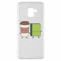 Чехол для Samsung A8+ 2018 Book & Coffee - PrintSalon
