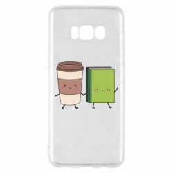 Чехол для Samsung S8 Book & Coffee-PrintSalon Чехол для Samsung S8 Book & Coffee