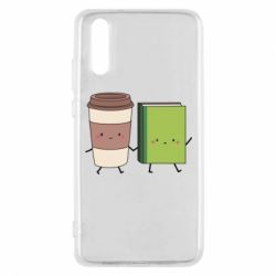 Чехол для Huawei P20 Book & Coffee - PrintSalon