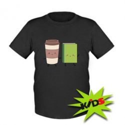 Детская футболка Book & Coffee - PrintSalon