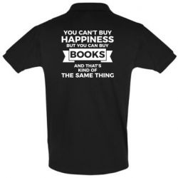 Мужское поло Books are happiness - PrintSalon