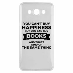 Чехол для Samsung J7 2016 Books are happiness - PrintSalon