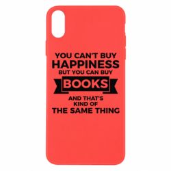 Чехол для iPhone Xs Max Books are happiness - PrintSalon
