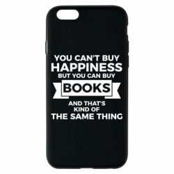 Чехол для iPhone 6/6S Books are happiness - PrintSalon