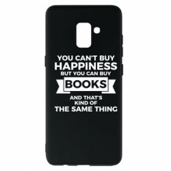 Чехол для Samsung A8+ 2018 Books are happiness - PrintSalon