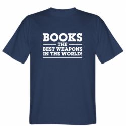 Мужская футболка Stedman Books the best weapons in the world - PrintSalon