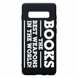 Чехол для Samsung S10+ Books the best weapons in the world - PrintSalon