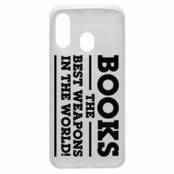 Чехол для Samsung A40 Books the best weapons in the world - PrintSalon