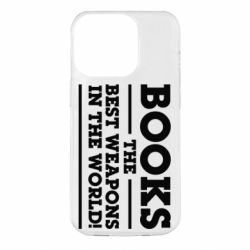 Чехол для iPhone 14 Pro Books the best weapons in the world - PrintSalon