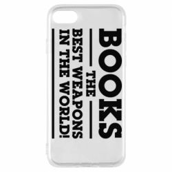Чехол для iPhone 8 Books the best weapons in the world - PrintSalon