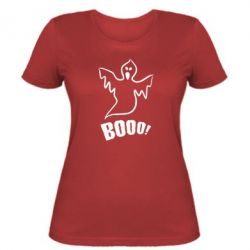 Женская футболка Booo!-PrintSalon Женская футболка Booo!
