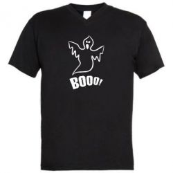 Мужская футболка  с V-образным вырезом Booo!