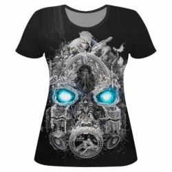 Женская футболка 3D Borderlands 3 mask - PrintSalon