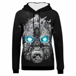 Женское 3D худи Borderlands 3 mask - PrintSalon
